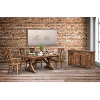 Stretford Reclaimed Dining Collection - Clear Finish