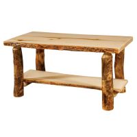 Aspen Highlands Rustic Log Coffee Table
