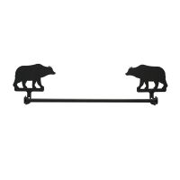 Wrought Iron Bear Towel Bar