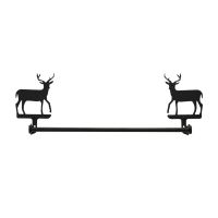 Wrought Iron Deer Towel Bar
