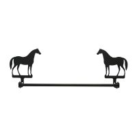 Wrought Iron Horse Towel Bar