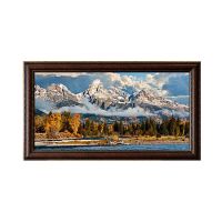 "Tetons Over the Snake" by Mitchell Mansanarez - #8235 Standard Frame