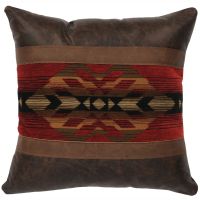 Texas Leather Gallop Decor Pillow