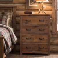 Rustic Barn Wood Chest: Some lifestyle images are created with AI for visualization purposes. Crafted from natural solid wood, each piece is unique and will vary.