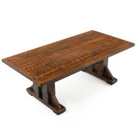 Timber Haven Rustic Barnwood Dining Table - Antique Barnwood Finish