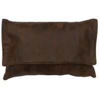 Timber Leather Satchel Decor Pillow