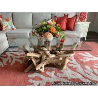 Rustic Organic Driftwood Coffee Table--Natural (unfinished)