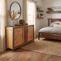 Dresser: Some lifestyle images are created with AI for visualization purposes. Crafted from natural solid wood, each piece is unique and will vary.