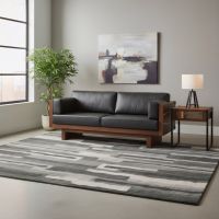 Contemporary End Table: Some lifestyle images are created with AI for visualization purposes. Crafted from natural solid wood, each piece is unique and will vary.