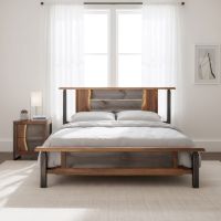 Nightstand: Some lifestyle images are created with AI for visualization purposes. Crafted from natural solid wood, each piece is unique and will vary.