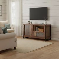 TV Stand: Some lifestyle images are created with AI for visualization purposes. Crafted from natural solid wood, each piece is unique and will vary.
