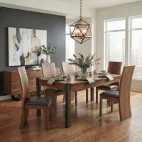 Dining Table: Some lifestyle images are created with AI for visualization purposes. Crafted from natural solid wood, each piece is unique and will vary.