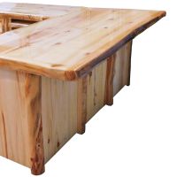 Top Overhang & Finished Log Back Example