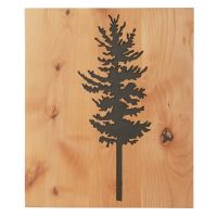 Tree on Pine Panel