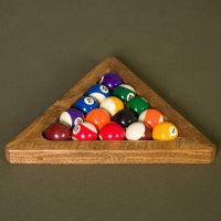 Barnwood Pool Ball Triangle - Honey Pine Finish