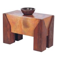 Tucson Hammered Copper Bathroom Vanity