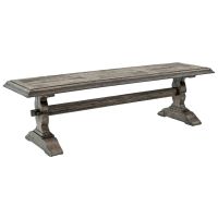 Tuscan Reclaimed Wood Bench - Urban Graphite Rough Reclaimed Wood