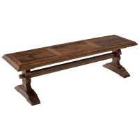 Tuscan Reclaimed Wood Bench - Natural Rough Reclaimed Wood