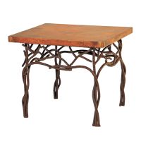 Twig Hammered Copper End Table - Rectangle