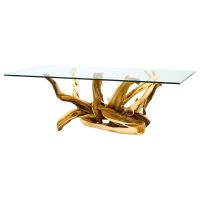 Twisted Trails Juniper Log Dining Table Base