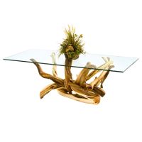 Twisted Trails Juniper Log Dining Table Base