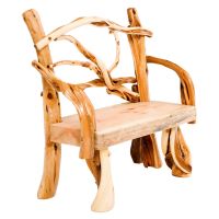 Twisted Trails Juniper Log Sitting Bench