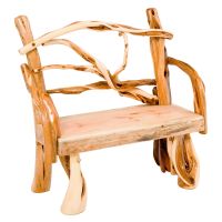 Twisted Trails Juniper Log Sitting Bench