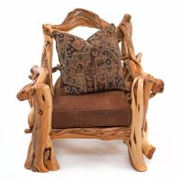 Twisted Trails Juniper Log Chair