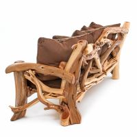 Twisted Trails Juniper Log Sofa