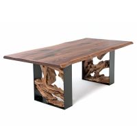 Twisted Trails Natural Wood Teak Root Writing Desk