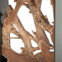 Twisted Trails Natural Wood Teak Root Writing Desk - Teak Detail