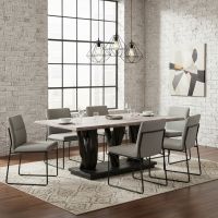 Modern Live Edge Dining Table: Some lifestyle images are created with AI for visualization purposes. Crafted from natural solid wood, each piece is unique and will vary.