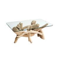 Rustic Organic Driftwood Coffee Table--Natural (unfinished)