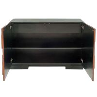 Unique Eco-Friendly Sideboard shown with doors open. Includes adjustable shelf & two drawers