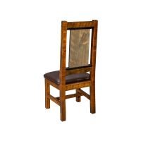 Sawmill Panel Back Side Dining Chair - Shown in Wyoming Finish