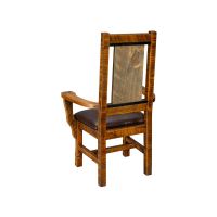 Sawmill Panel Back Arm Dining Chair - Shown in Wyoming Finish