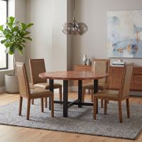 Copenhagen Hammered Copper Round Dining Table
