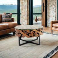 Urban Organic Chic Round Branch Coffee Table