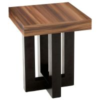 Urban Rustic Golden Walnut Square End Table