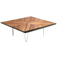 Urban Rustic Hairpin Coffee Table - Golden Walnut