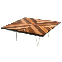 Urban Rustic Hairpin Coffee Table - Smooth Mosaic