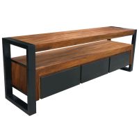 Urban Rustic Media Console - Golden Walnut