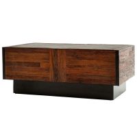 Urban Rustic Modern Storage Coffee Table - Reclaimed Wood