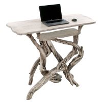 Urban Rustic Natural Wood Standing Desk