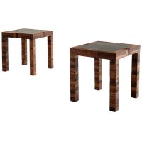 Urban Rustic Reclaimed Wood End Tables