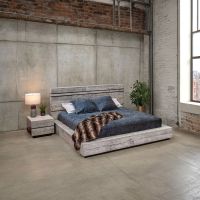 Urban Rustic Reclaimed Wood Platform Bed