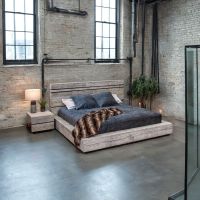 Urban Rustic Reclaimed Wood Platform Bed