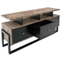 Urban Rustic Salvaged TV Stand - Antique Gray