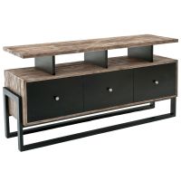 Urban Rustic Salvaged TV Stand - Antique Gray