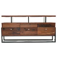 Urban Rustic Salvaged TV Stand - Smooth Reclaimed Wood